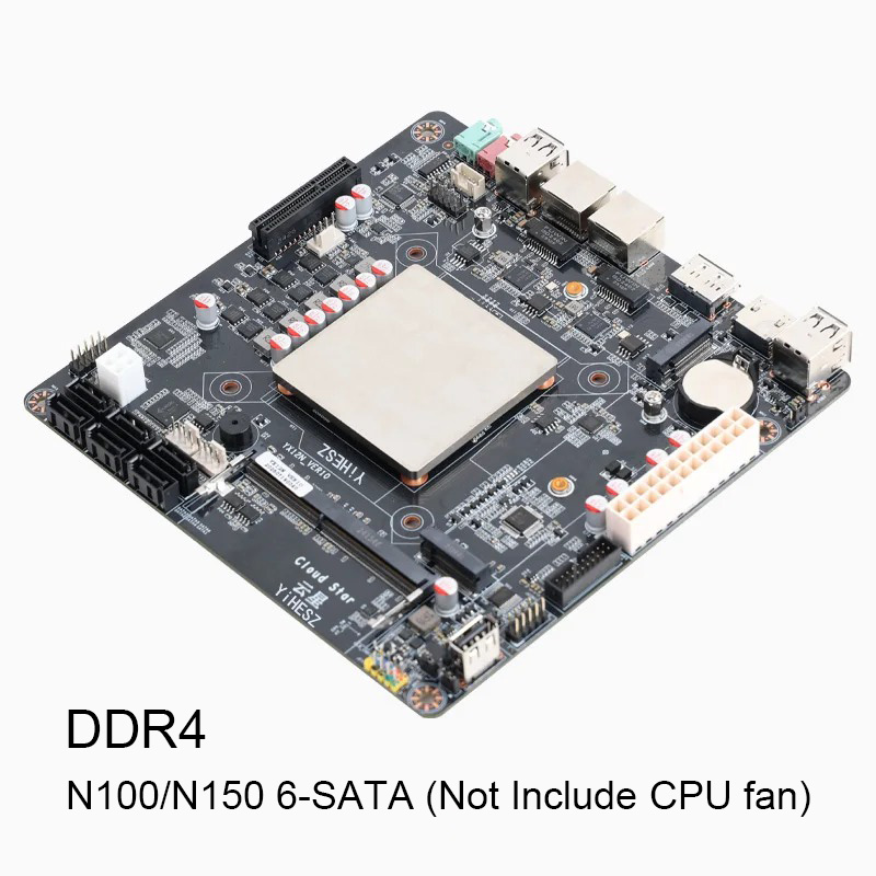 6-Bays N100/N150 NAS Motherboa - Nas Motherboard N100 6 Sata recension och pris